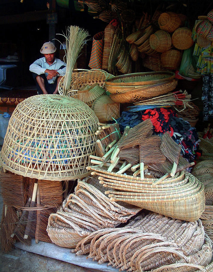 Cambodian Basket Maker Photograph by Sam Hall - Fine Art America