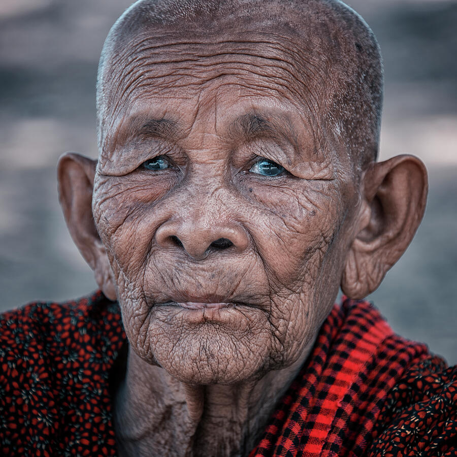 Portrait Photograph - Cambodian Portrait by Manjik Pictures