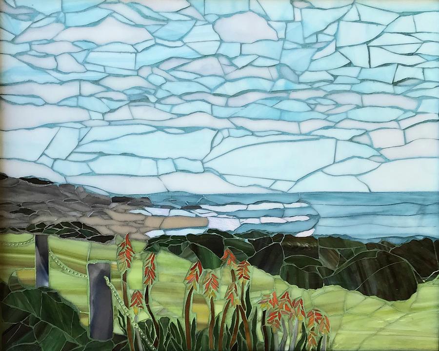 Cambria Coastline Glass Art by Michele Knecht | Fine Art America