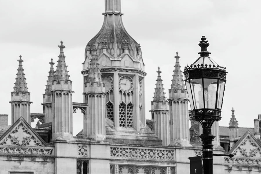 Cambridge England Lightpost  Photograph by John McGraw