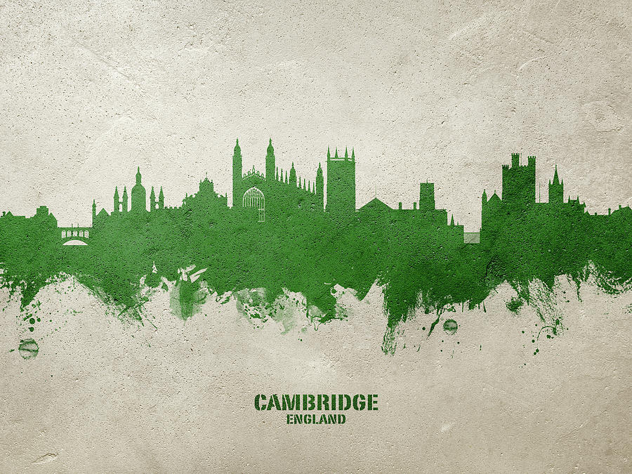 Cambridge England Skyline #28 Digital Art by Michael Tompsett
