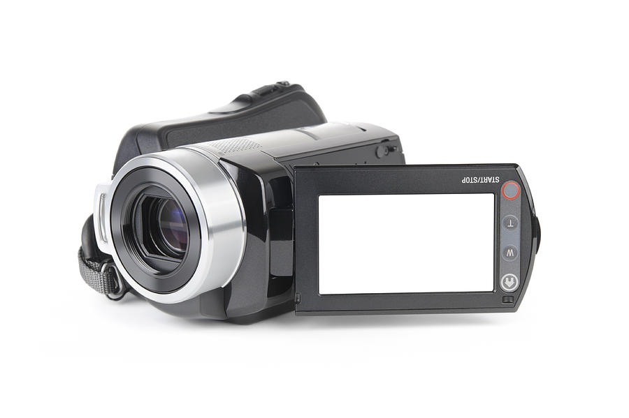 Camcorder on White Background Photograph by Kenneth Cheung