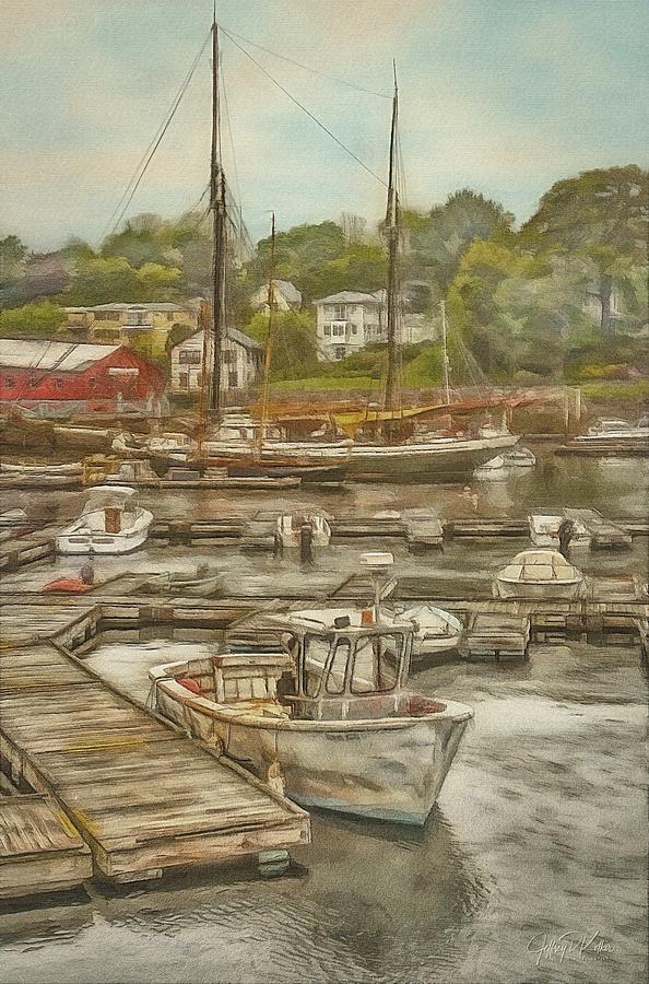 Camden Harbor Painting by Jeffrey Kolker