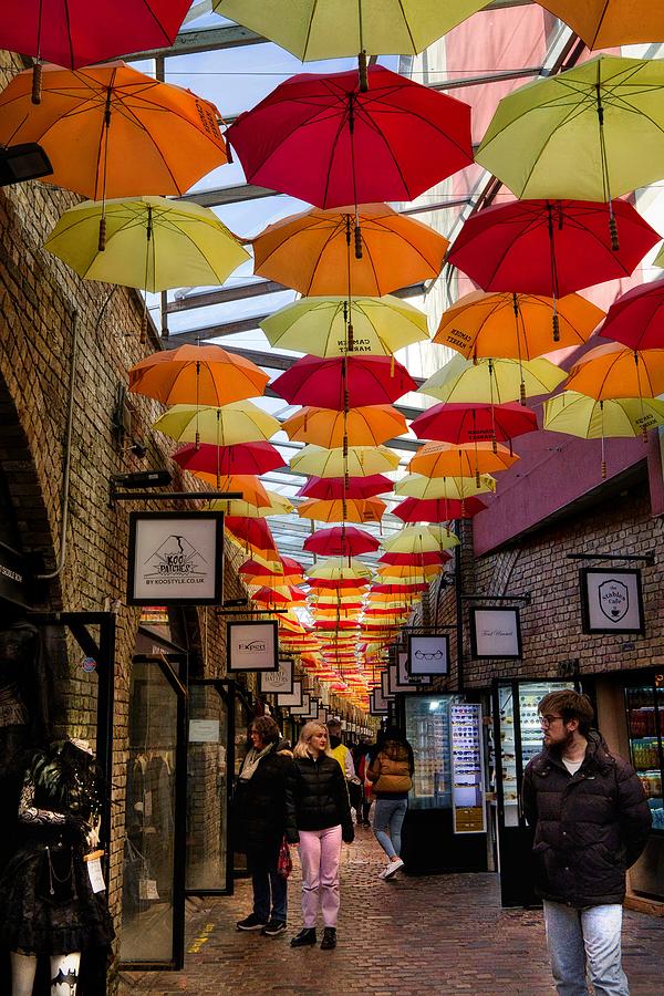 Camden Market Umbrella Street  Photograph by Raymond Hill
