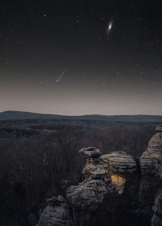 Camel and Comet Photograph by Grant Twiss Camel and Comet Photograph by Grant Twiss
