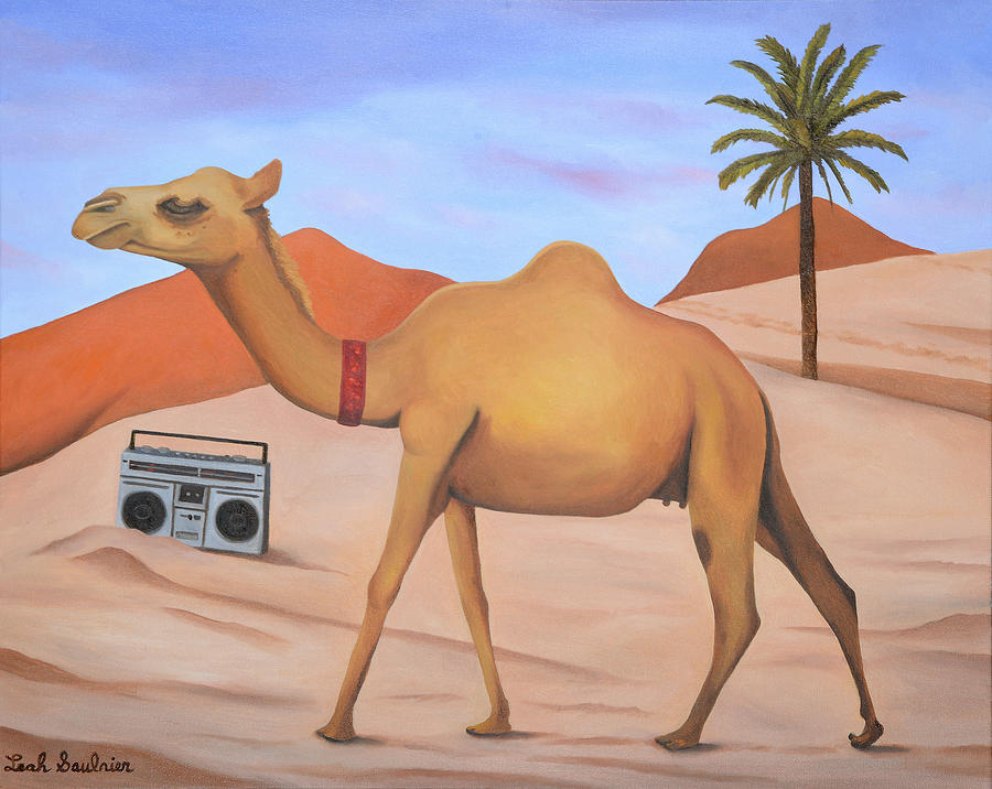 Music Painting - Camel Tracks by Leah Saulnier The Painting Maniac