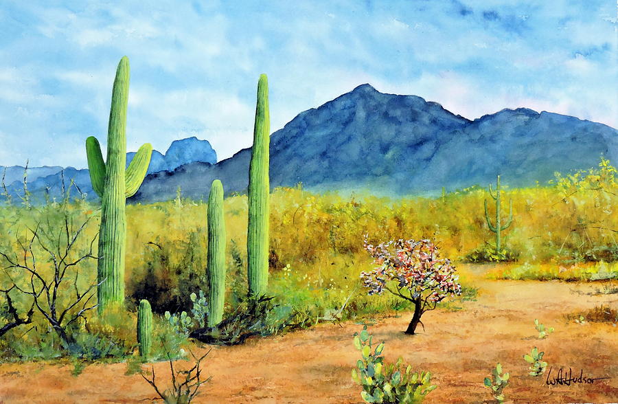 Camelback Mountain Painting by Bill Hudson