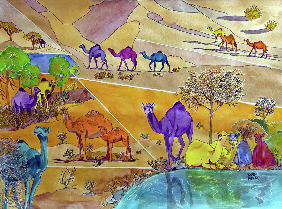 Cameli Painting by Karen Merry