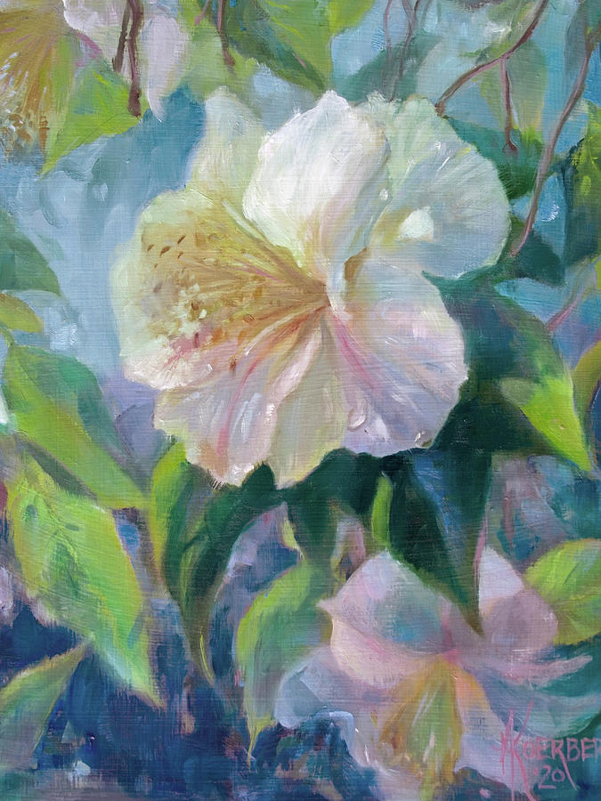 Camelia, Version 2, Print Painting by Nora Koerber - Pixels