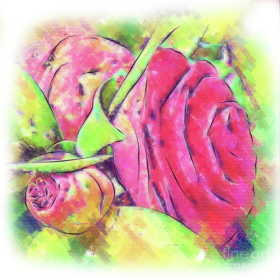 Camellia Bud And Bloom Digital Art by Kirt Tisdale