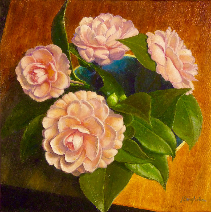 Camellia Painting by Joe Bergholm