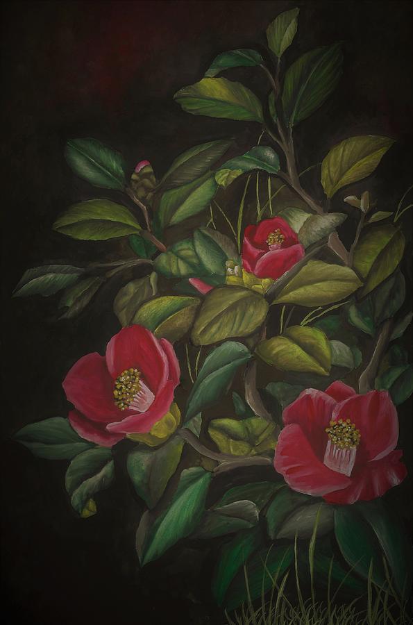 Camellia Painting by Tara Krishna