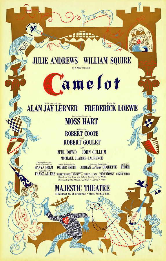 Camelot Vintage Poster Drawing by Joseph S Giacalone