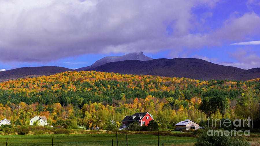 Camels Hump in the fall. Photograph by Scenic Vermont Photography