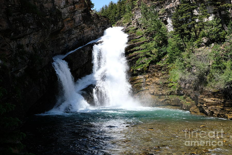 Cameron Falls, Alberta 2 Digital Art by Joseph Hendrix