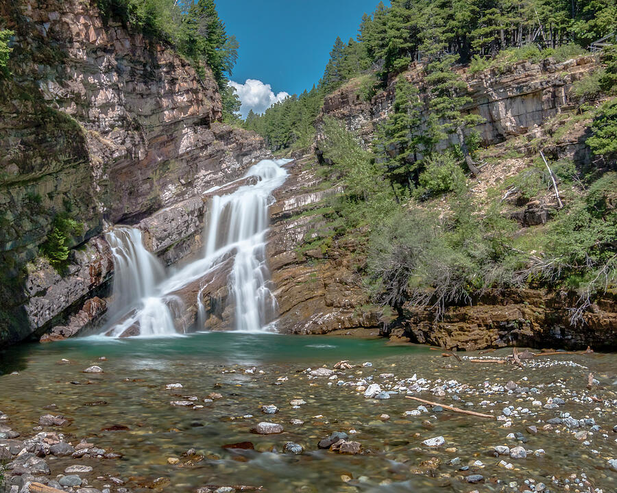 Cameron Falls in Waterton National Park, Canada Photograph by Patti Deters
