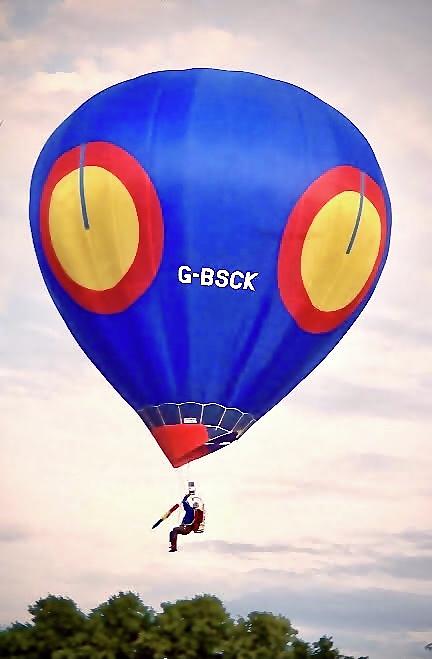 Cameron H24 Basketless Balloon G-BSCK Photograph by Gordon James