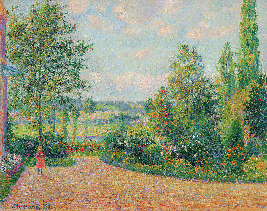 Camille Pissarro  The Garden Octave Mirbeau, The Terrace, The Damps Painting