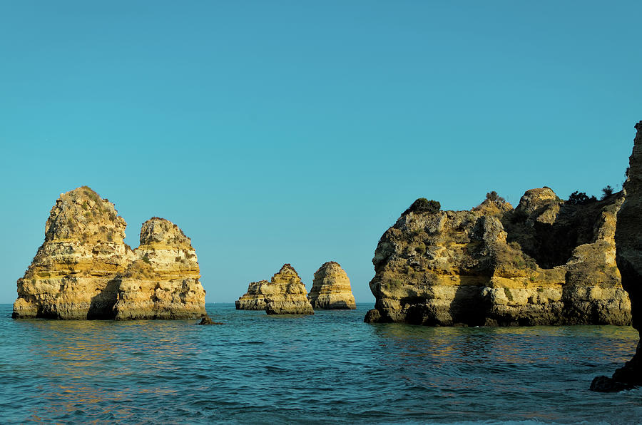 Camilo Beach Cliffs in Lagos. Algarve Photograph by Angelo DeVal