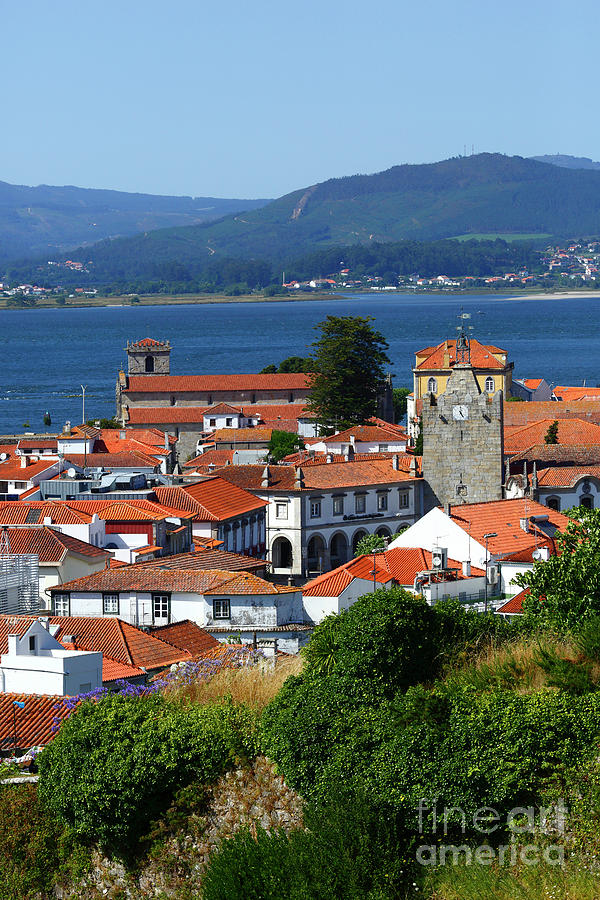 Caminha Old Town on a summer day Portugal Photograph by James Brunker