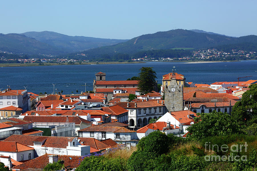 Caminha panorama on a summer day Portugal Photograph by James Brunker