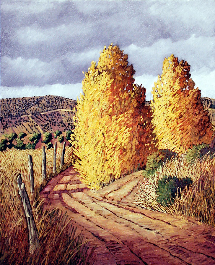 Caminito De Chimayo Painting by Donna Clair
