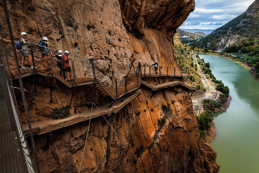 Caminito del Rey - the valley below Photograph by Micah Offman