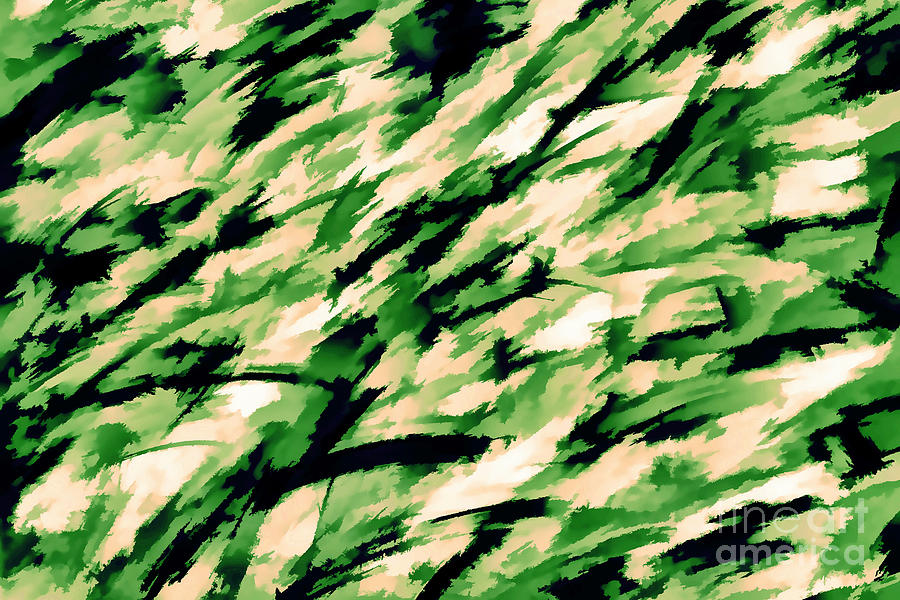 Camo in Green and Taupe Digital Art by Sterling Gold