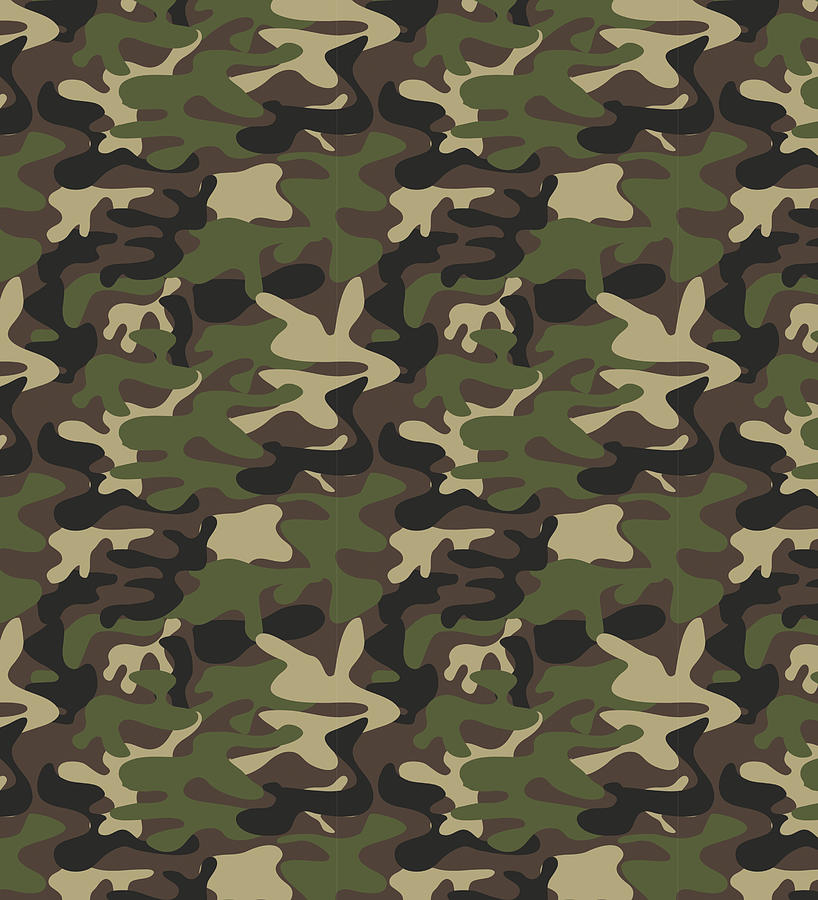 Camo Pattern Camouflage Hunter Digital Art by Michael S - Pixels