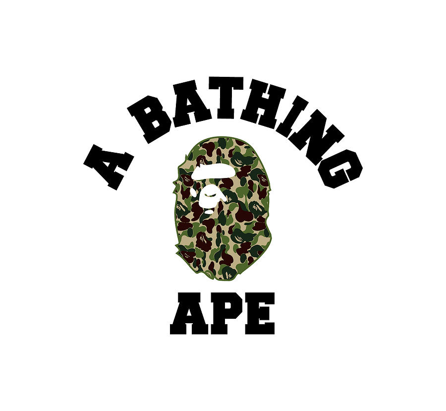 Camofaluge Bape Ape Bathing Digital Art by Jonathan Murray - Fine Art ...