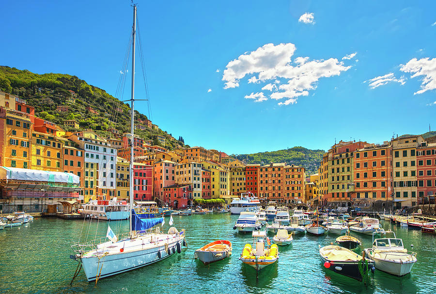 Camogli Port, Liguria, Italy Photograph by Stefano Orazzini