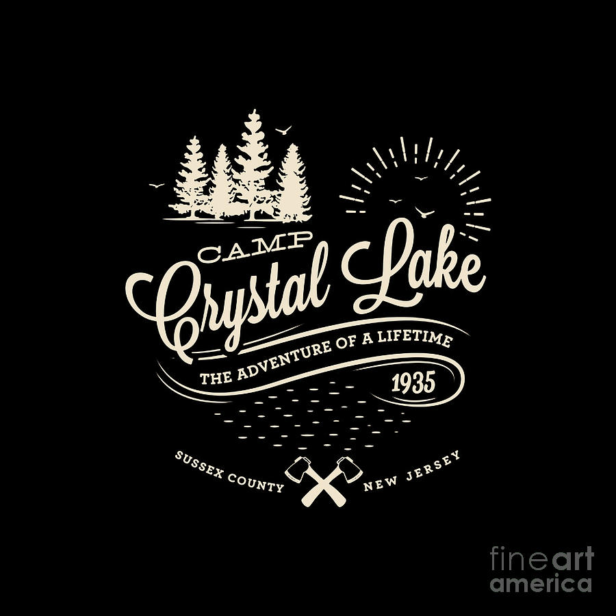 Camp Crystal Lake Drawing by Halima Rahmawati