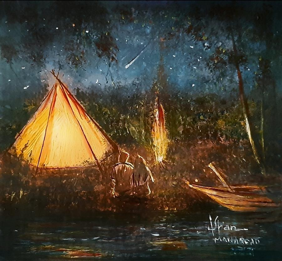 Camp Fire Series 2 /11 Painting by Shan Manarcad Art Pixels