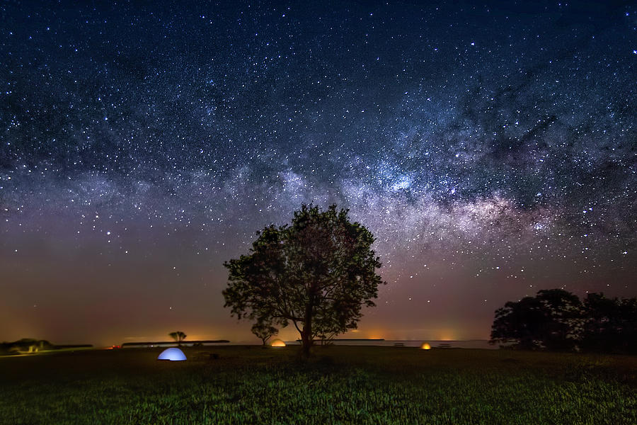 Camp Milky Way Photograph by Mark Andrew Thomas