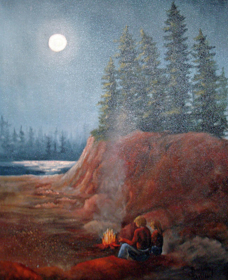 Camp Out Painting by Barbara Haviland
