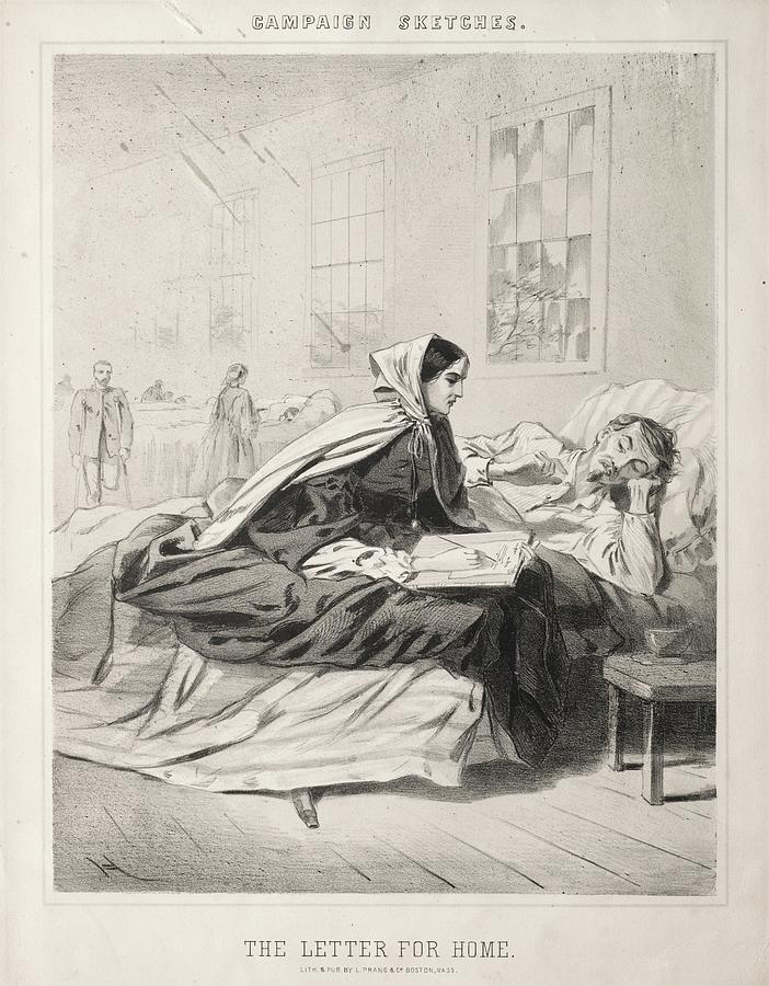 Campaign Sketches The Letter for Home 1863 Winslow Homer  Painting by MotionAge Designs