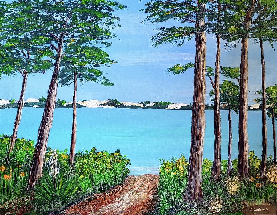 Campbell Lake 2 Painting by Ann Frederick