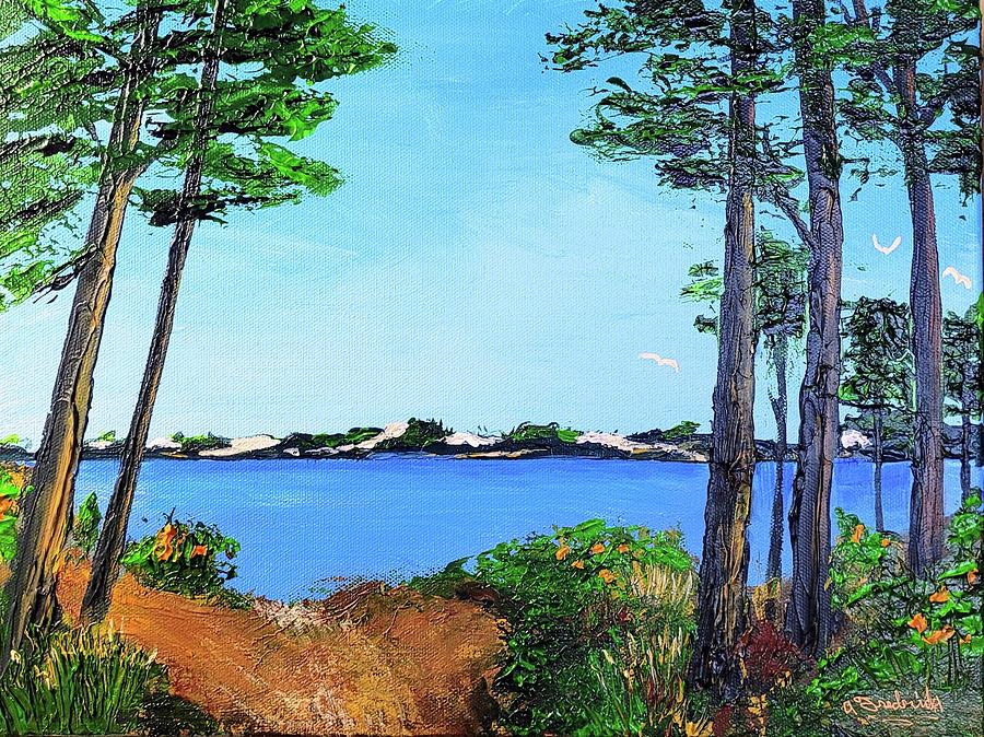Campbell Lake Painting by Ann Frederick