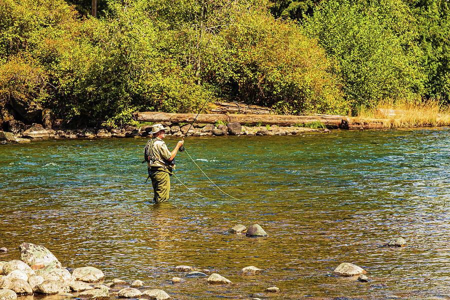Campbell River Fly Fishermen Photograph by Claude Dalley