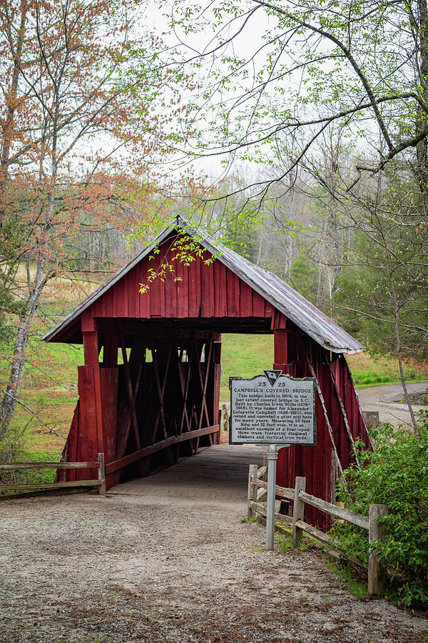 Campbells Covered Bridge 14 Photograph by Cindy Robinson