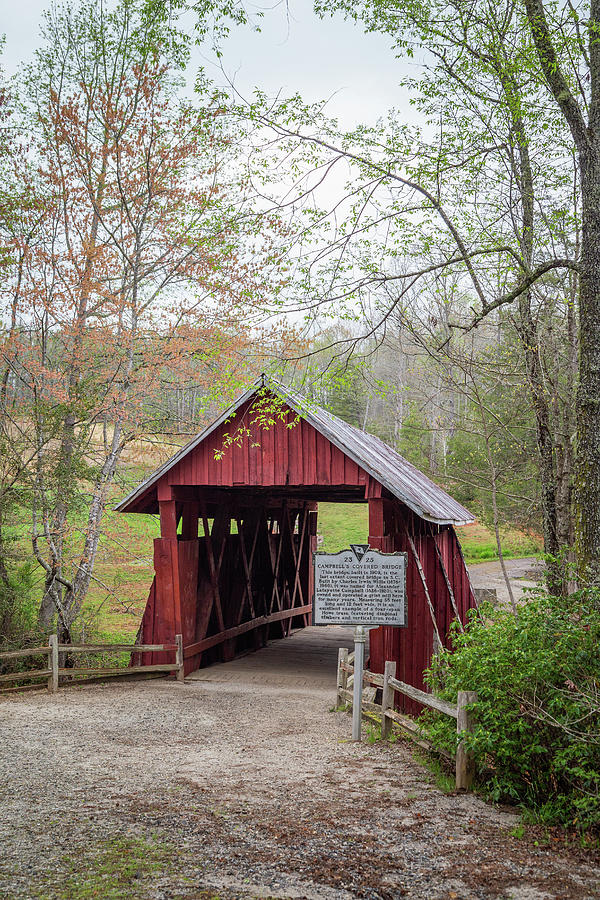 Campbells Covered Bridge 15 Photograph by Cindy Robinson