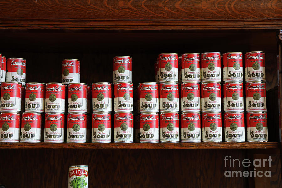 Campbells Soup Cans at 1920s Main Street Grocery Store 7321 Photograph by Jack Schultz