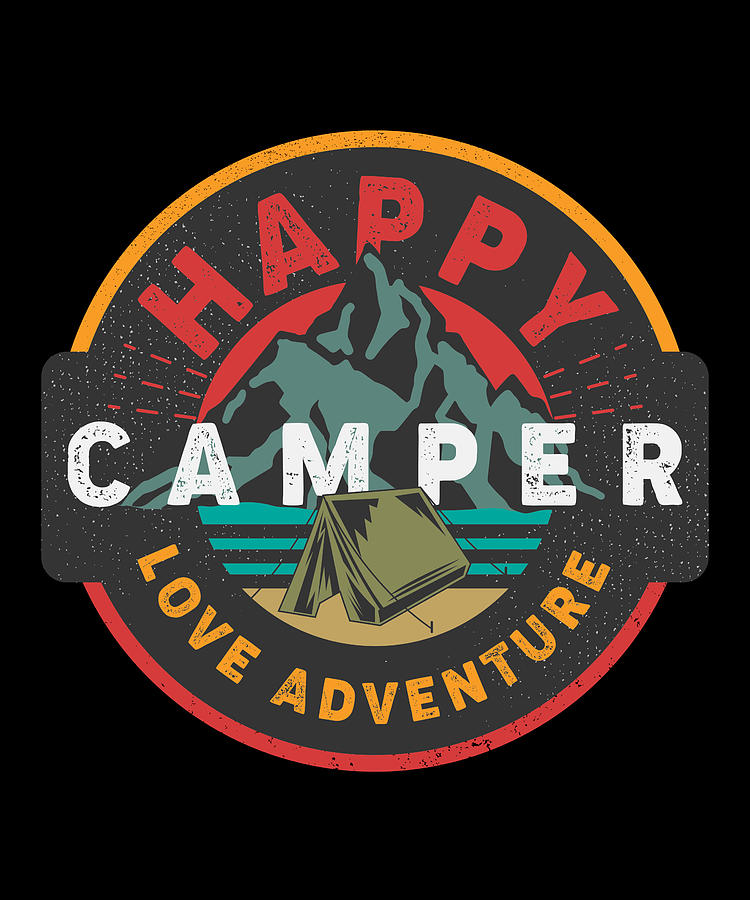 Camper Love Adventure Digital Art by Dastay Store - Pixels