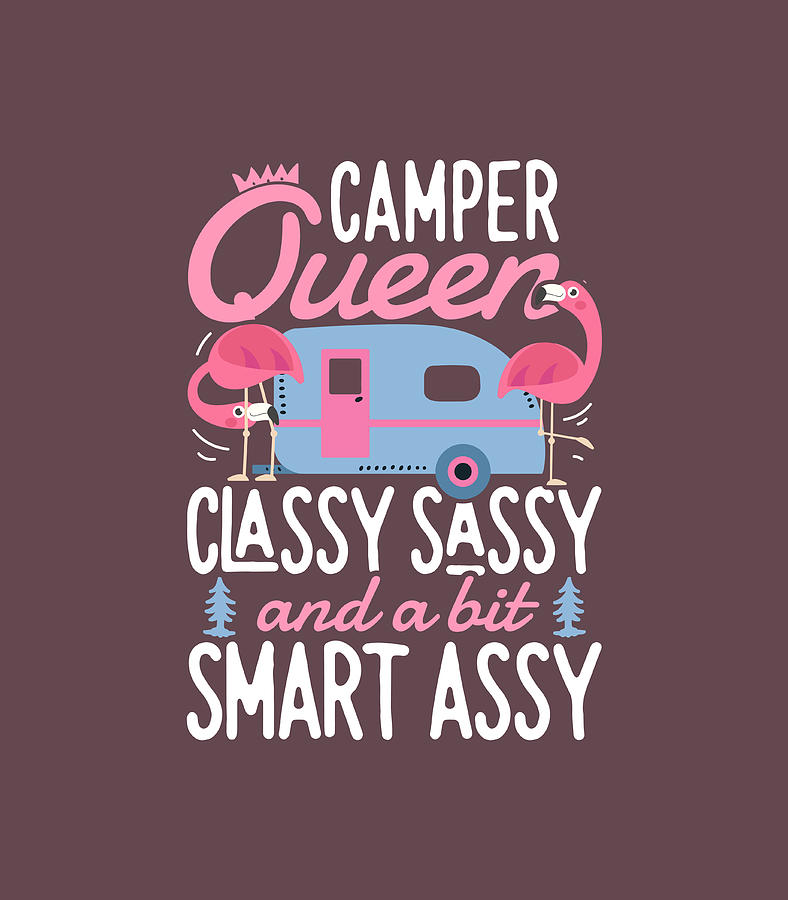 Camper Queen Classy Sassy Smart Assy Camping Rv For Christmas Present Digital Art By Ruarac