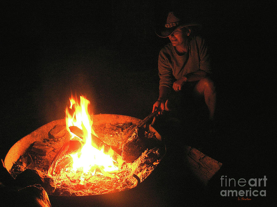 Campfire Stories Photograph by Li Newton