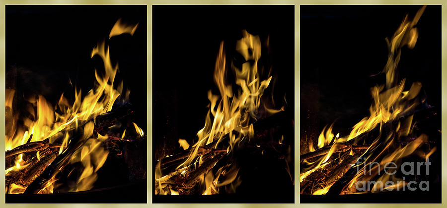 Campfire Trio Photograph by Jennifer White