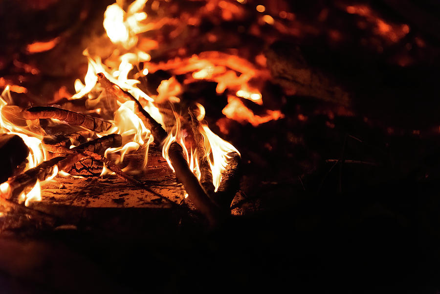 Campfire Photograph by Wade Okahashi - Fine Art America