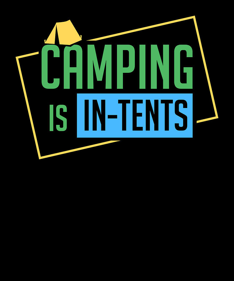 Camping - Camping In Tents  Digital Art by Britta Zehm