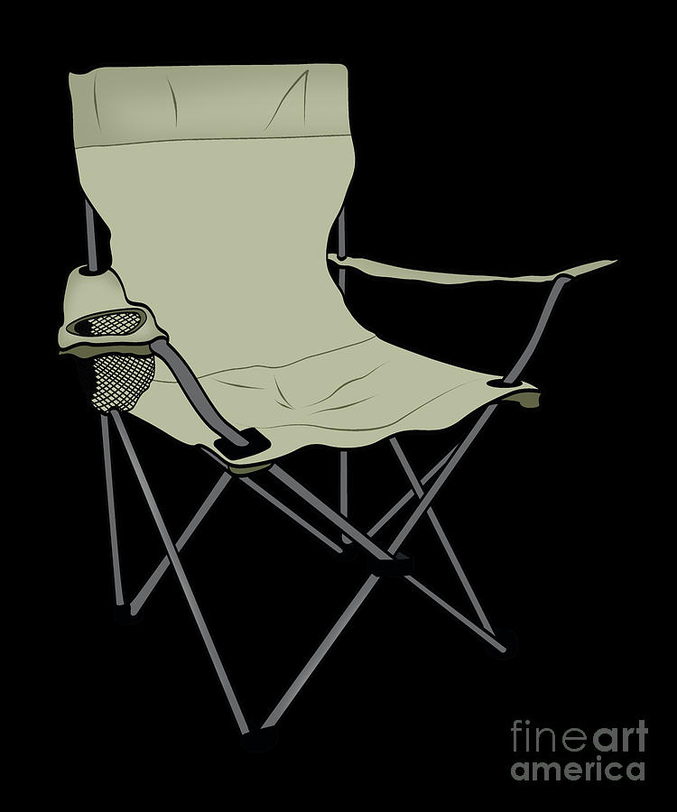 Camping Chair Family Trip Outdoor Scout Gift Digital Art by Lukas Davis ...