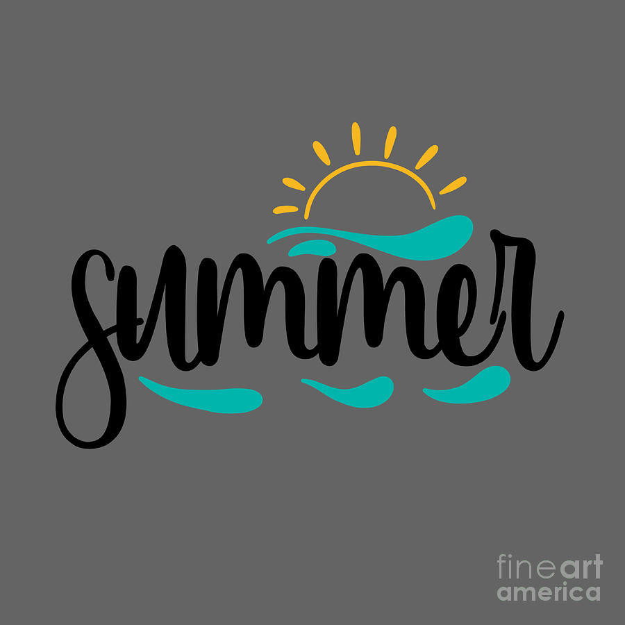 Summer Digital Art - Camping Gift Summer Sun by Jeff Creation